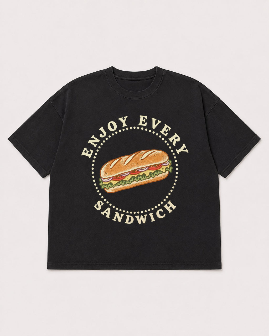 Mockup Boxy Heavyweight Tee Black product