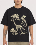 Mockup Boxy Heavyweight Tee Black male close-up 36