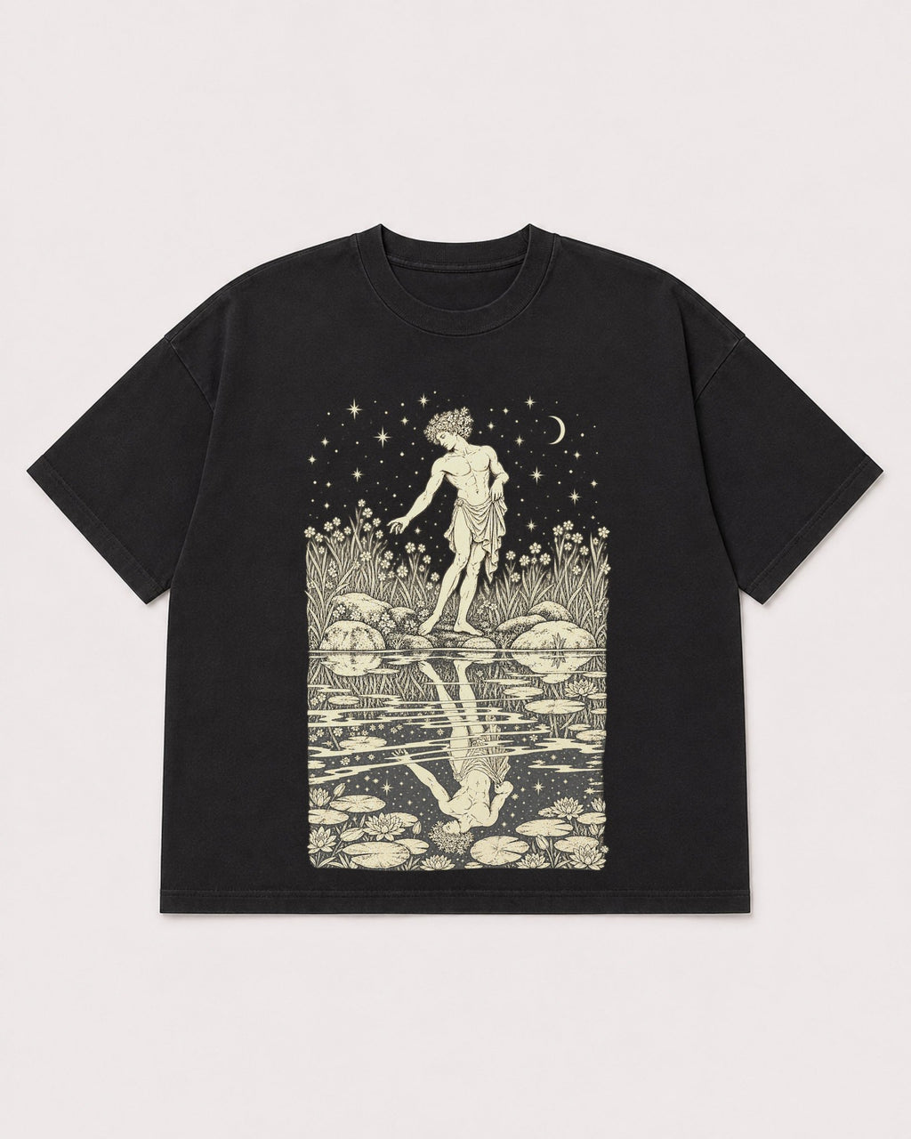 Mockup Boxy Heavyweight Tee Black product