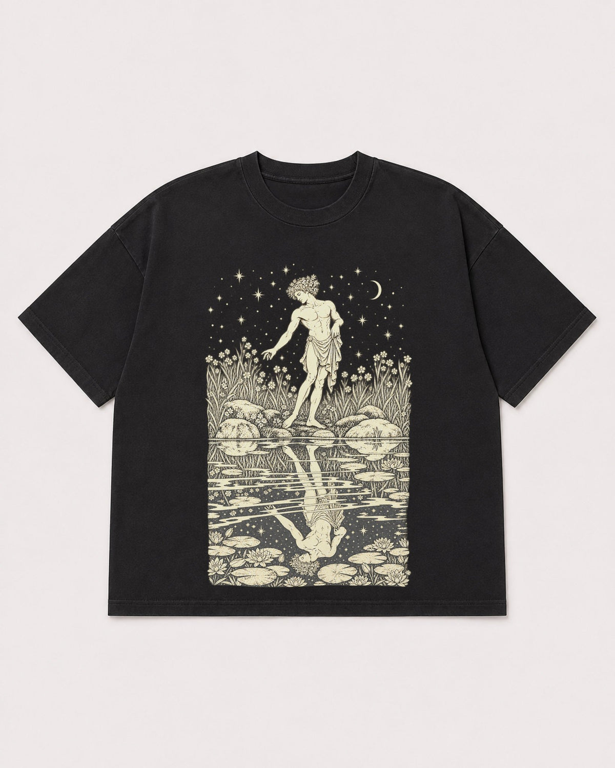 Mockup Boxy Heavyweight Tee Black product