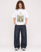 Mockup Boxy Heavyweight Tee White female full-body 09