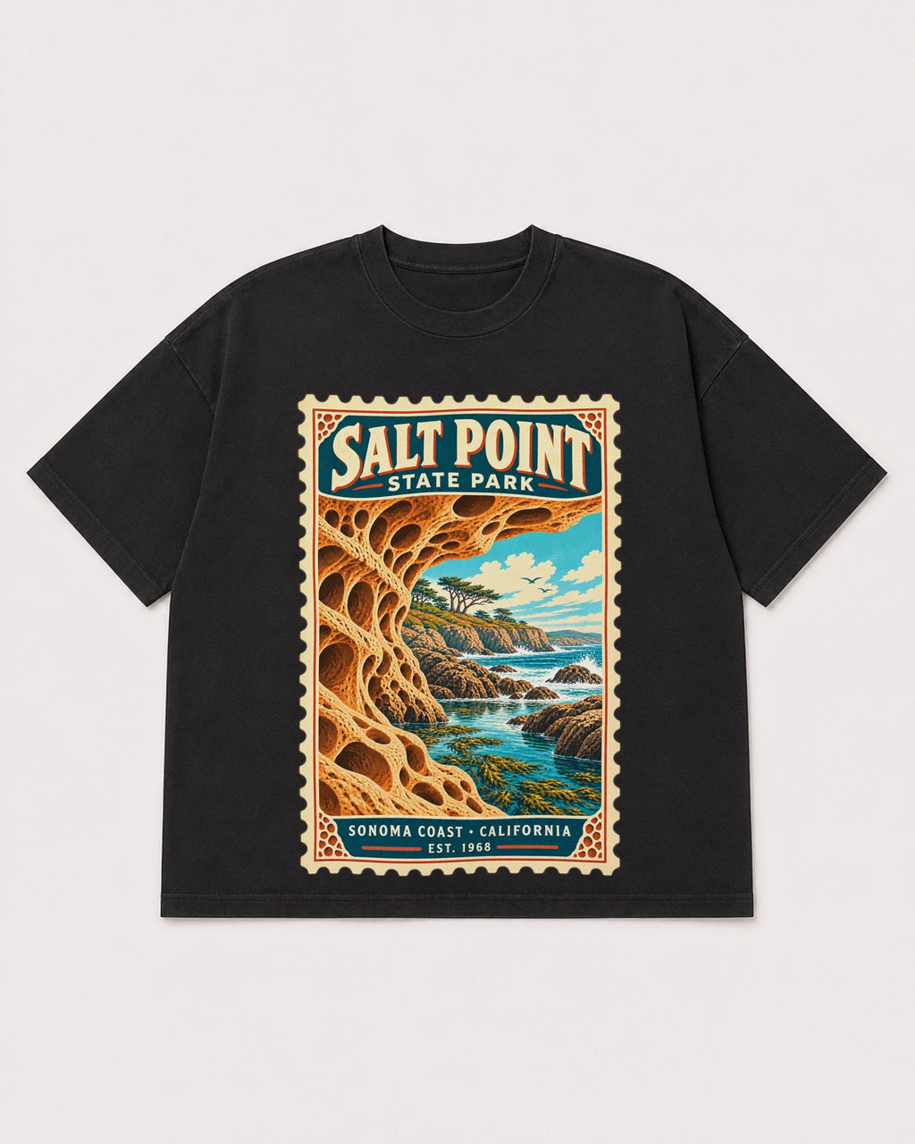 Mockup Boxy Heavyweight Tee Black product
