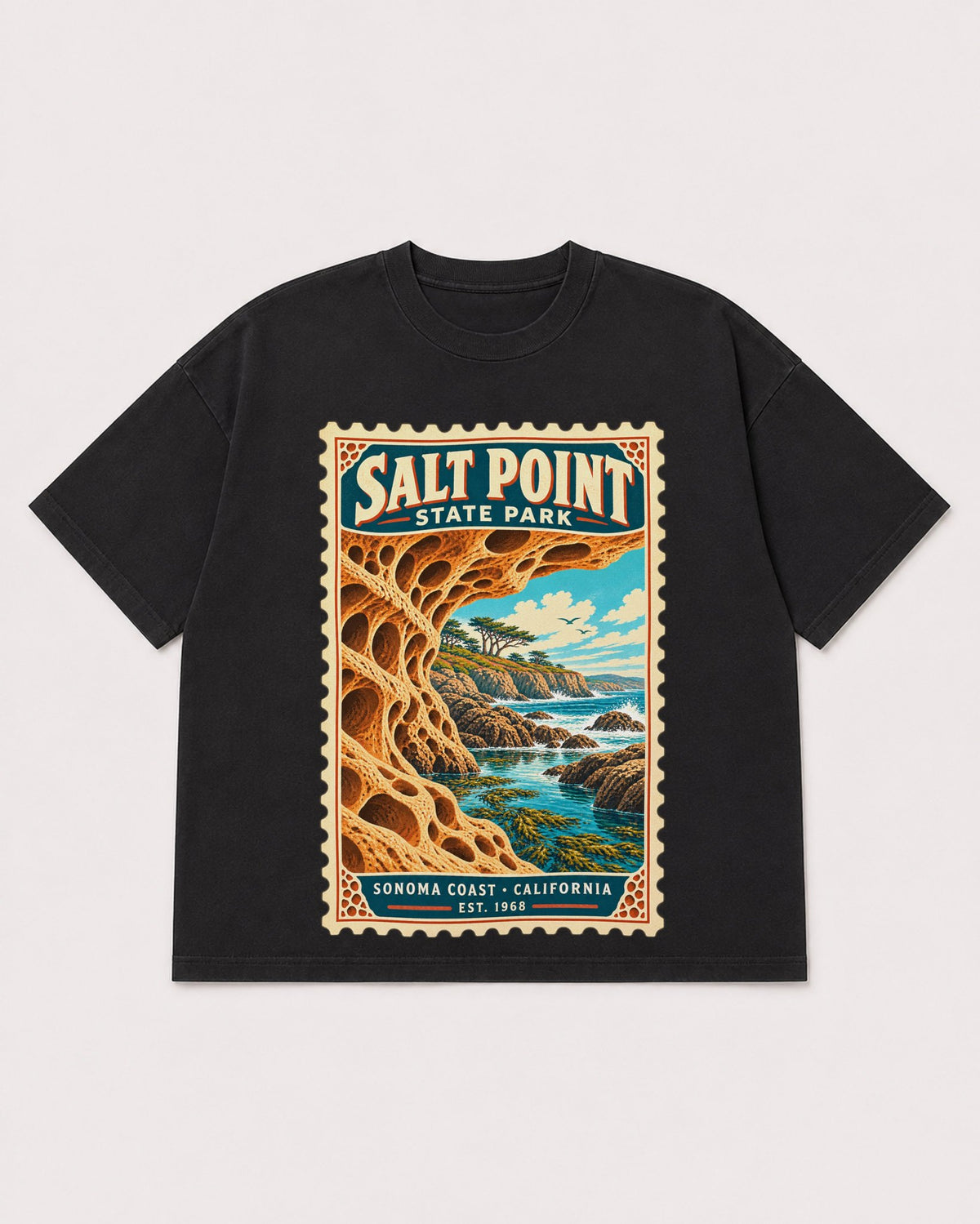 Mockup Boxy Heavyweight Tee Black product