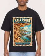 Mockup Boxy Heavyweight Tee Black male close-up 05