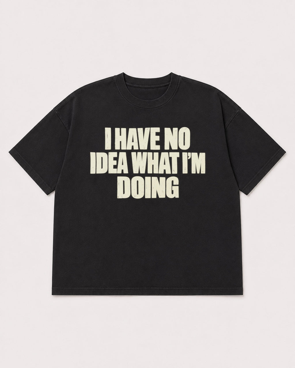Mockup Boxy Heavyweight Tee Black product