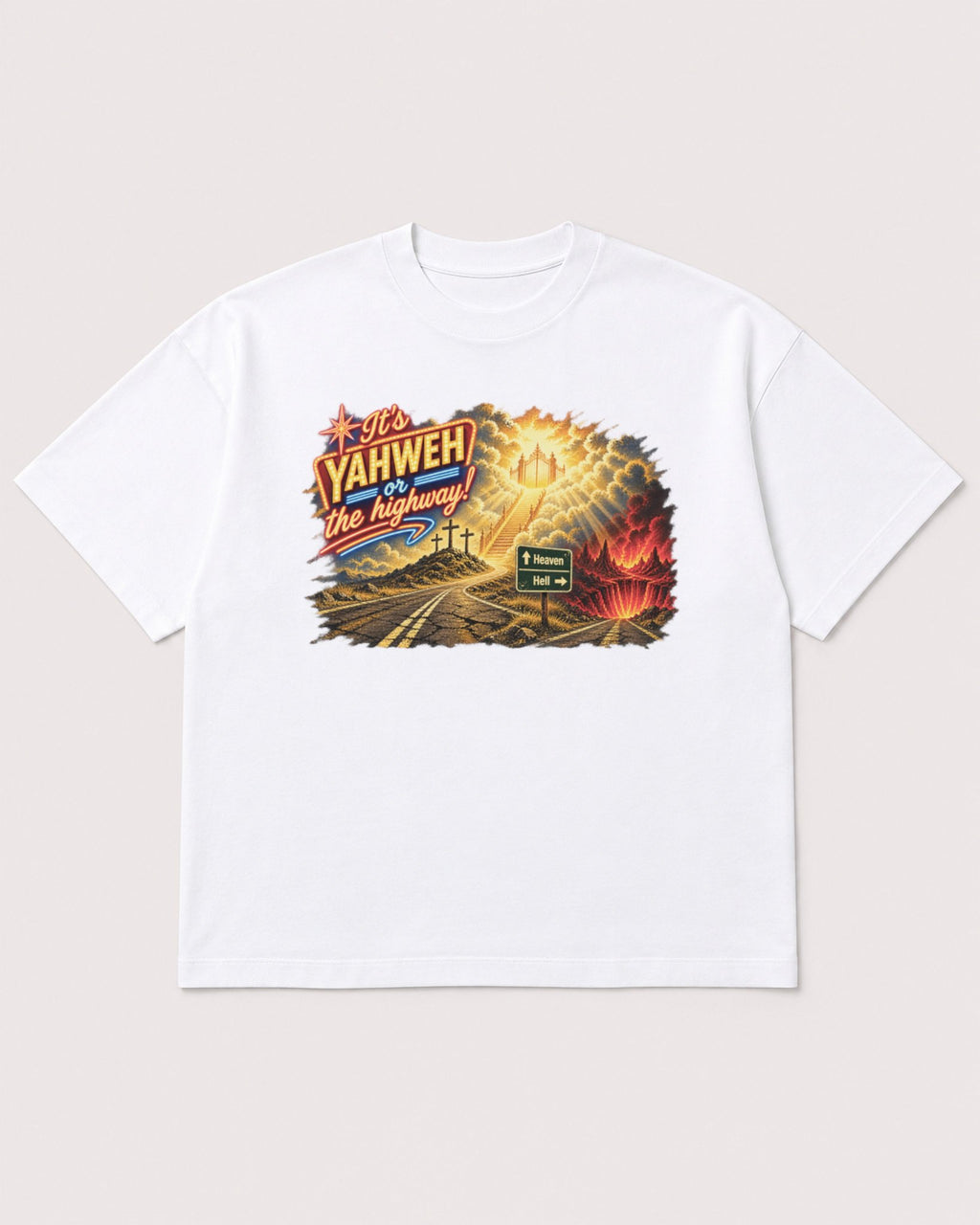 Mockup Boxy Heavyweight Tee White product