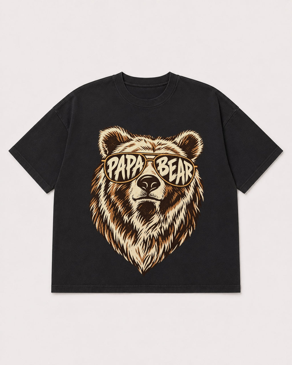 Mockup Boxy Heavyweight Tee Black product