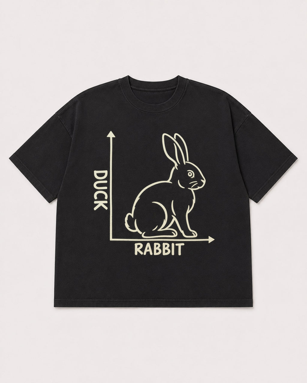 Mockup Boxy Heavyweight Tee Black product