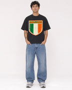 Mockup Boxy Heavyweight Tee Black male full-body 06