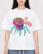 Mockup Boxy Heavyweight Tee White female close-up 01