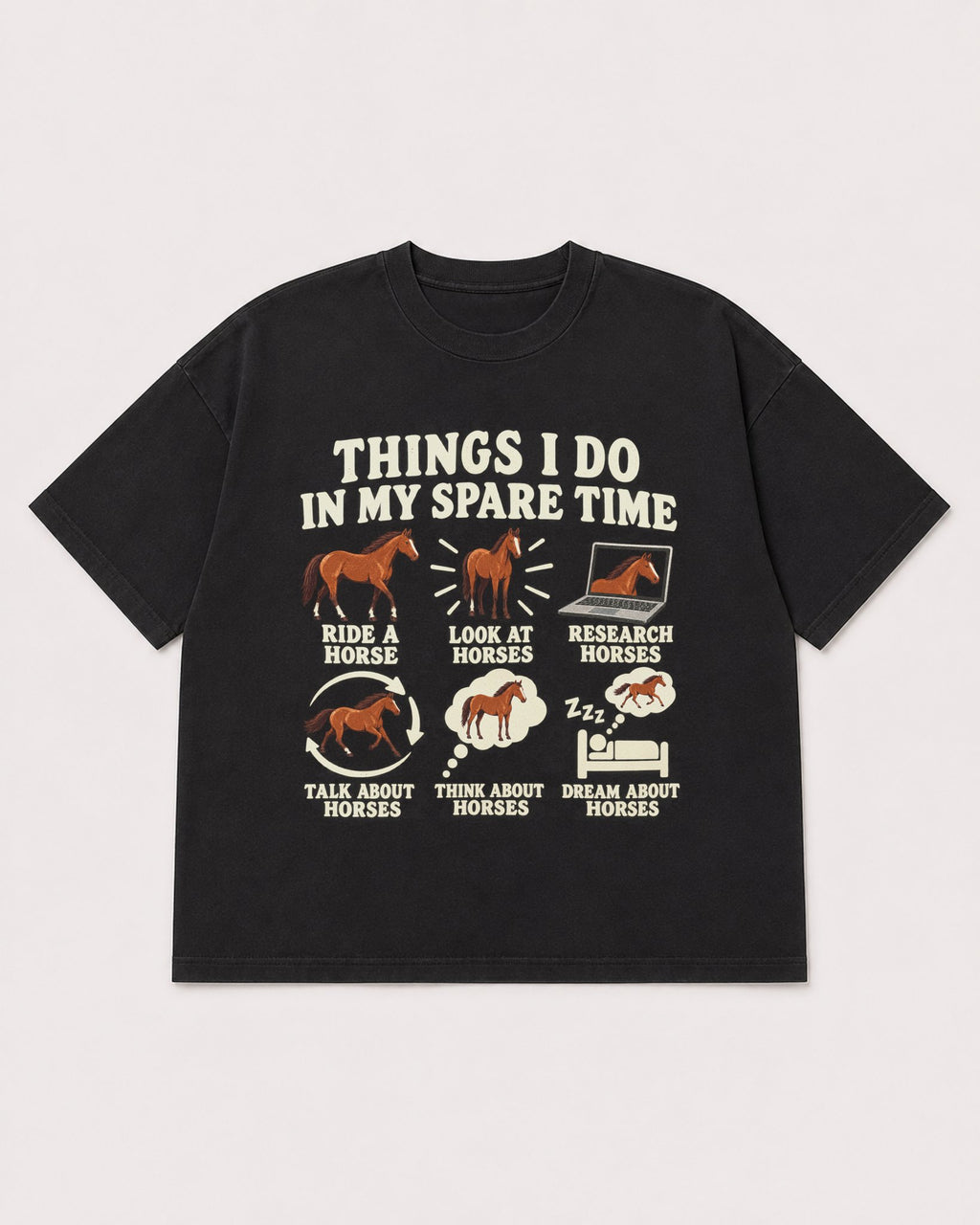Mockup Boxy Heavyweight Tee Black product