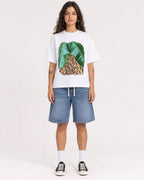 Mockup Boxy Heavyweight Tee White female full-body 06