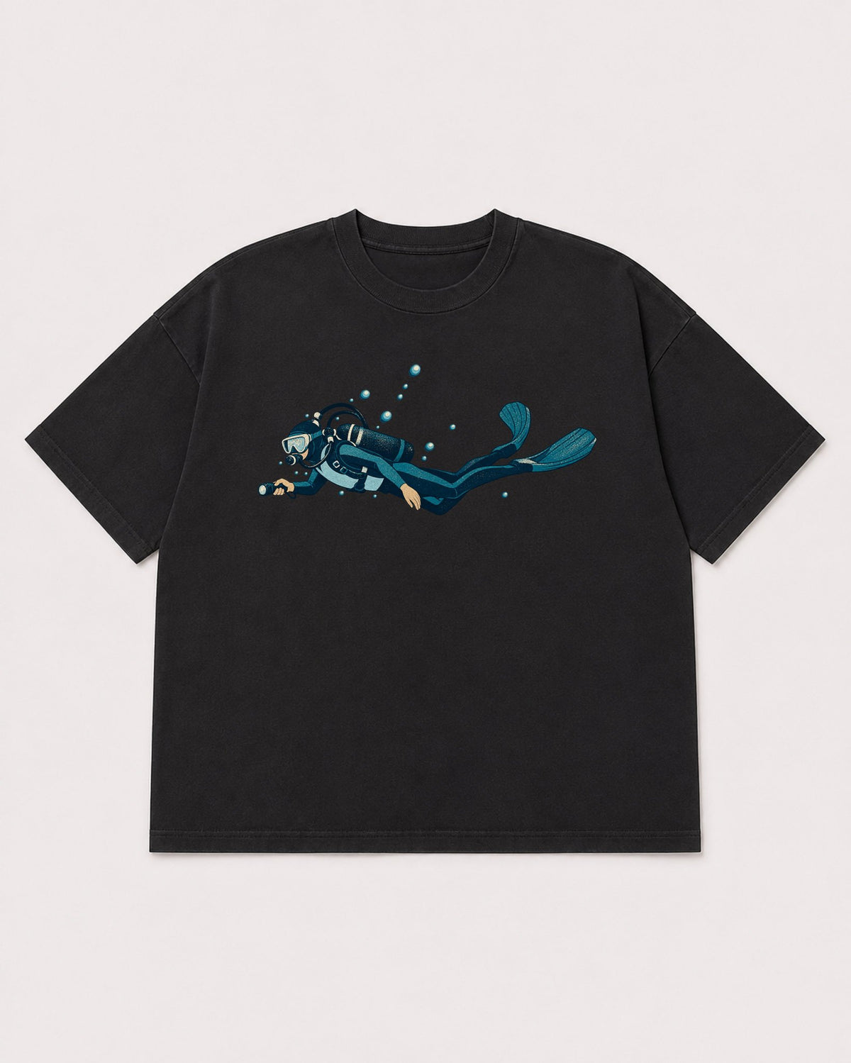 Mockup Boxy Heavyweight Tee Black product