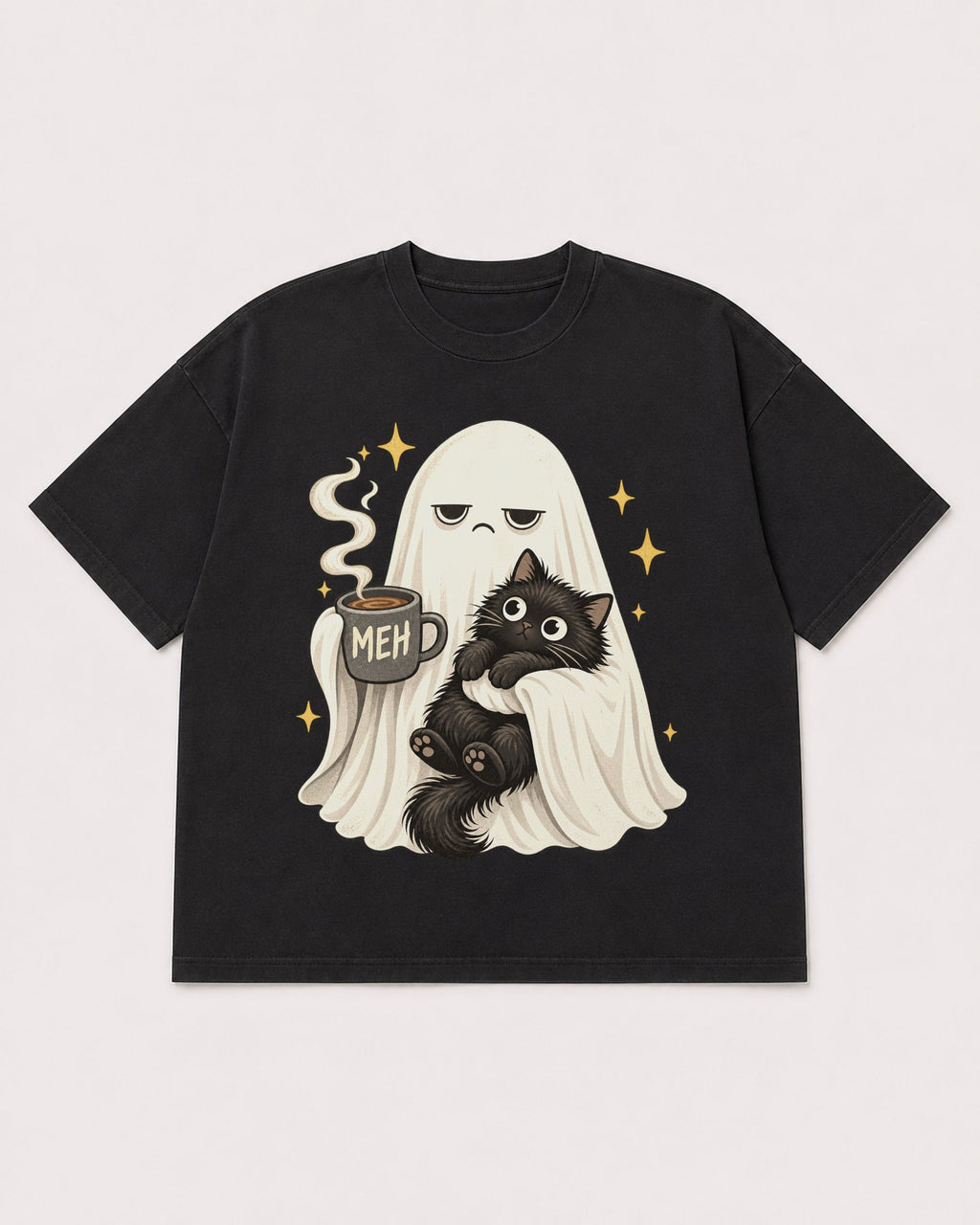 Mockup Boxy Heavyweight Tee Black product
