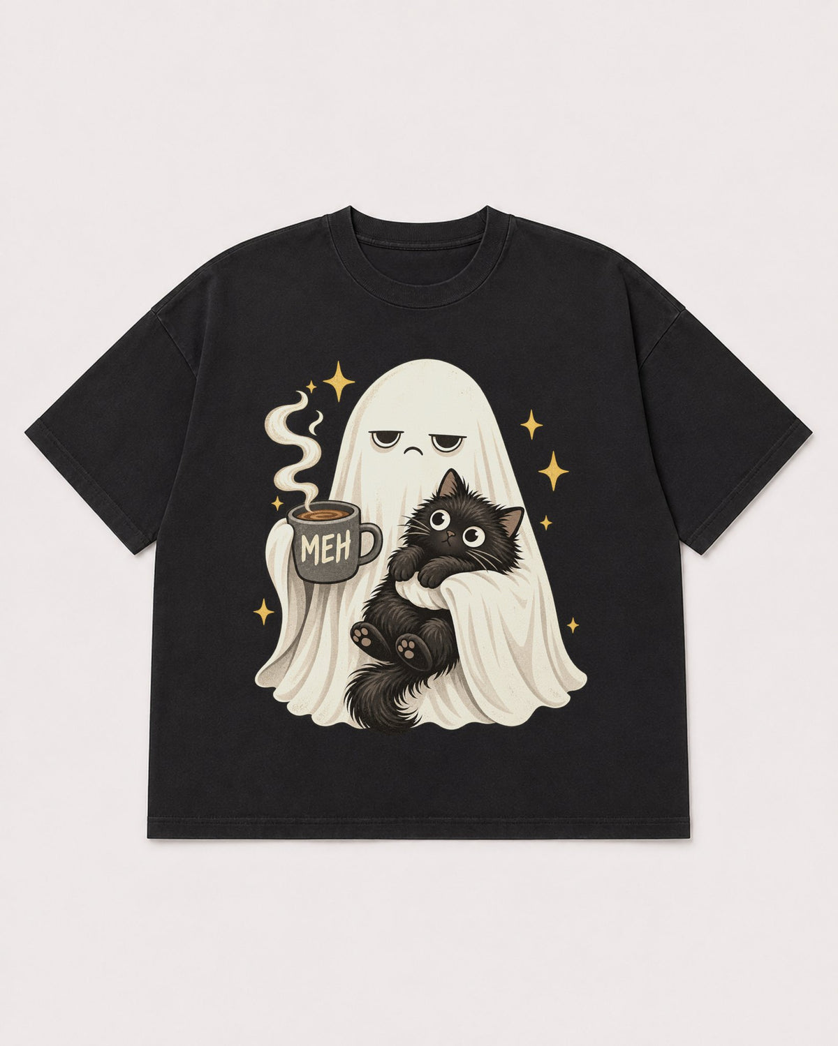 Mockup Boxy Heavyweight Tee Black product