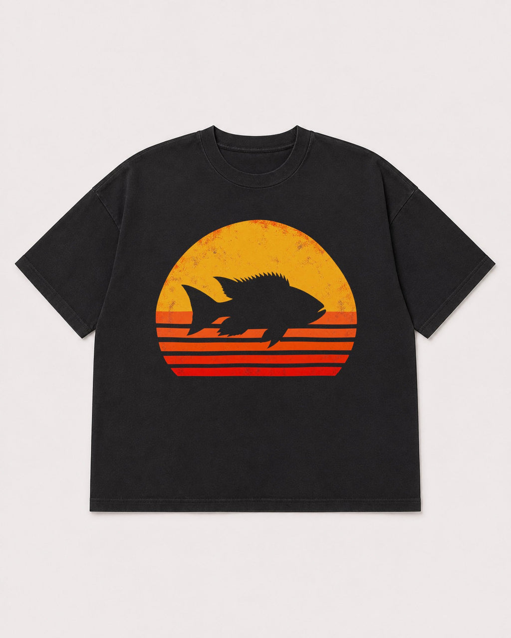 Mockup Boxy Heavyweight Tee Black product