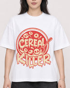 Mockup Boxy Heavyweight Tee White female close-up 13