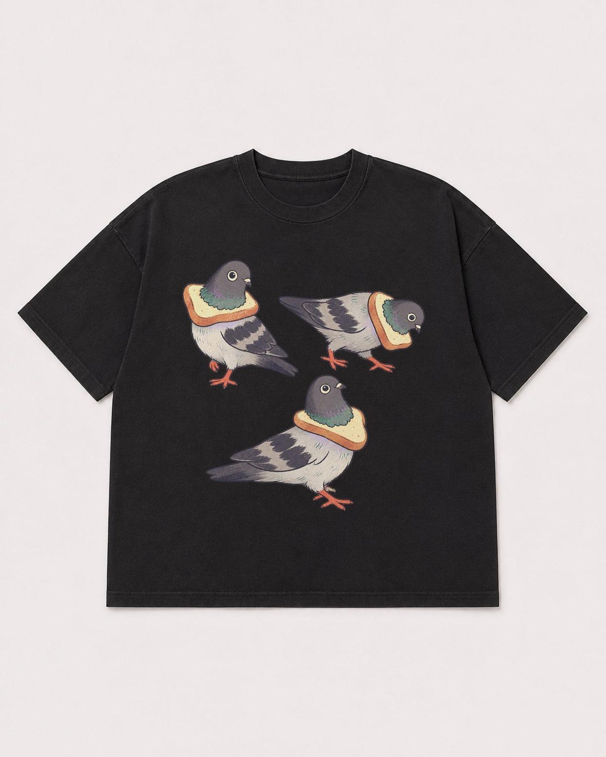 Mockup Boxy Heavyweight Tee Black product