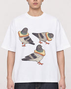 Mockup Boxy Heavyweight Tee White male close-up 01