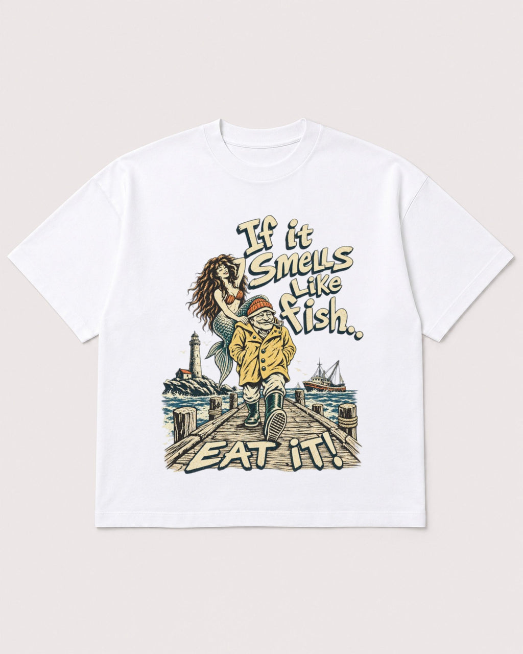 Mockup Boxy Heavyweight Tee White product