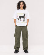 Mockup Boxy Heavyweight Tee White female full-body 27
