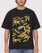 Mockup Boxy Heavyweight Tee Black male close-up 06