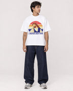 Mockup Boxy Heavyweight Tee White male full-body 06