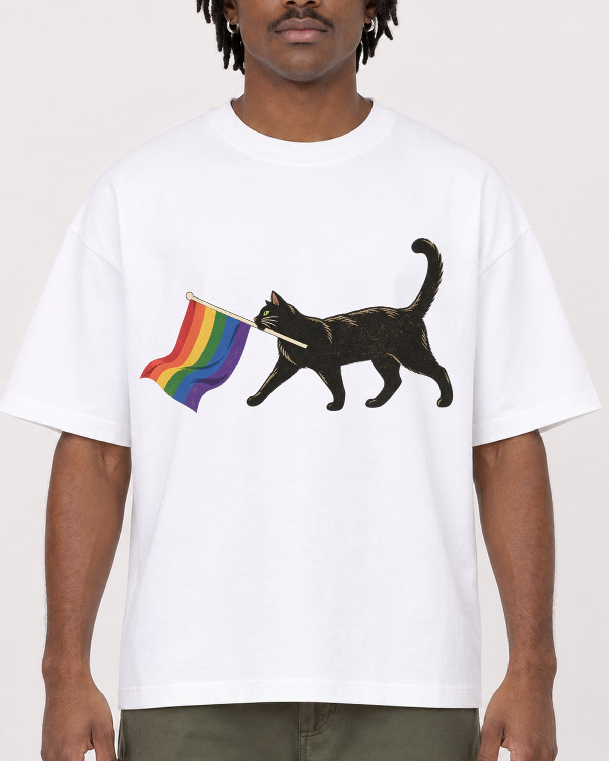 Mockup Boxy Heavyweight Tee White male close-up 04