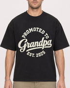 Mockup Boxy Heavyweight Tee Black male close-up 08