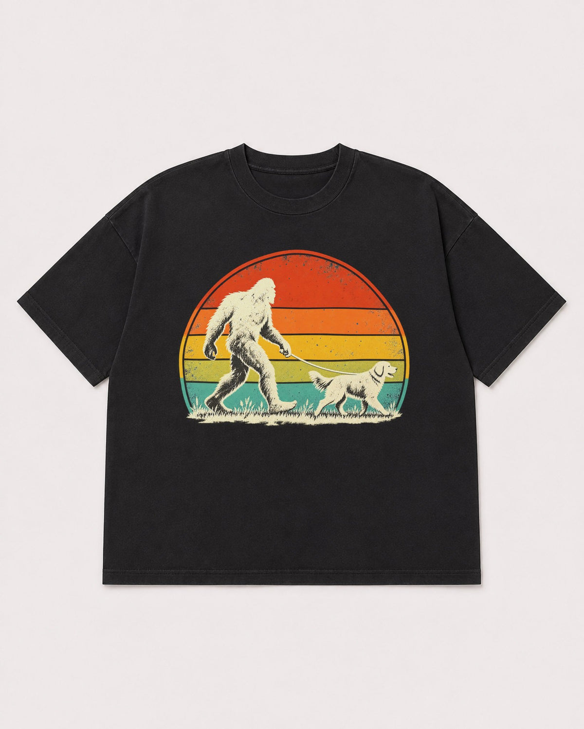 Mockup Boxy Heavyweight Tee Black product