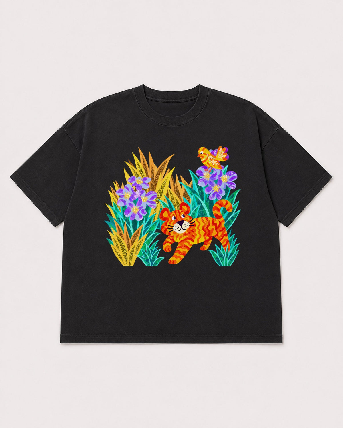 Mockup Boxy Heavyweight Tee Black product
