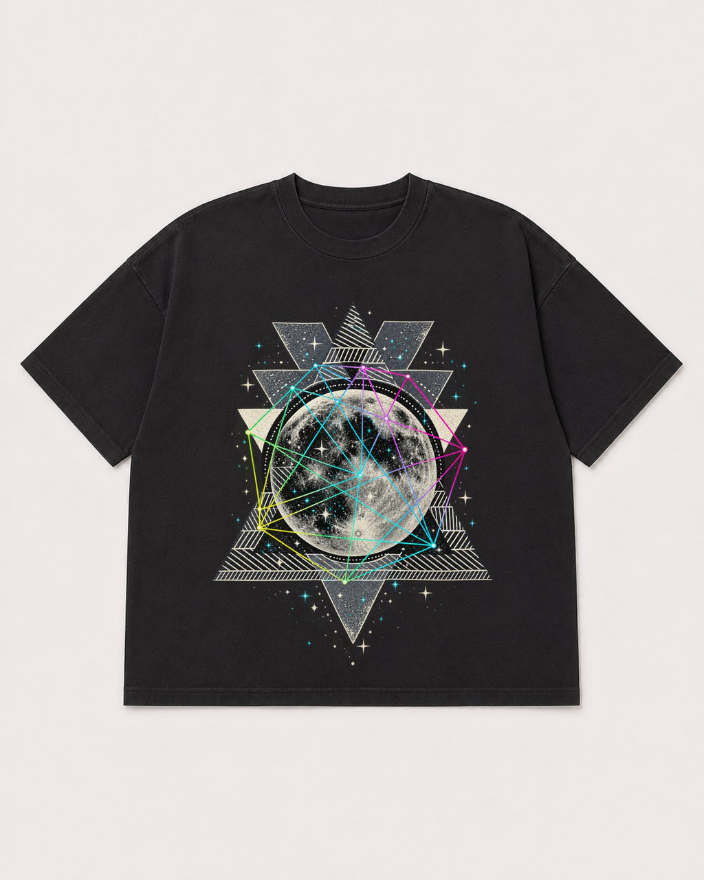 Mockup Boxy Heavyweight Tee Black product