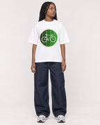 Mockup Boxy Heavyweight Tee White female full-body 04