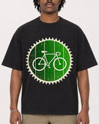 Mockup Boxy Heavyweight Tee Black male close-up 04