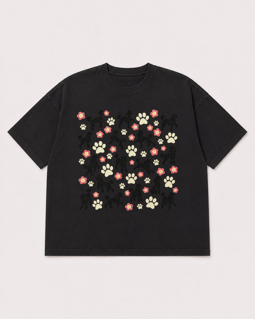 Mockup Boxy Heavyweight Tee Black product