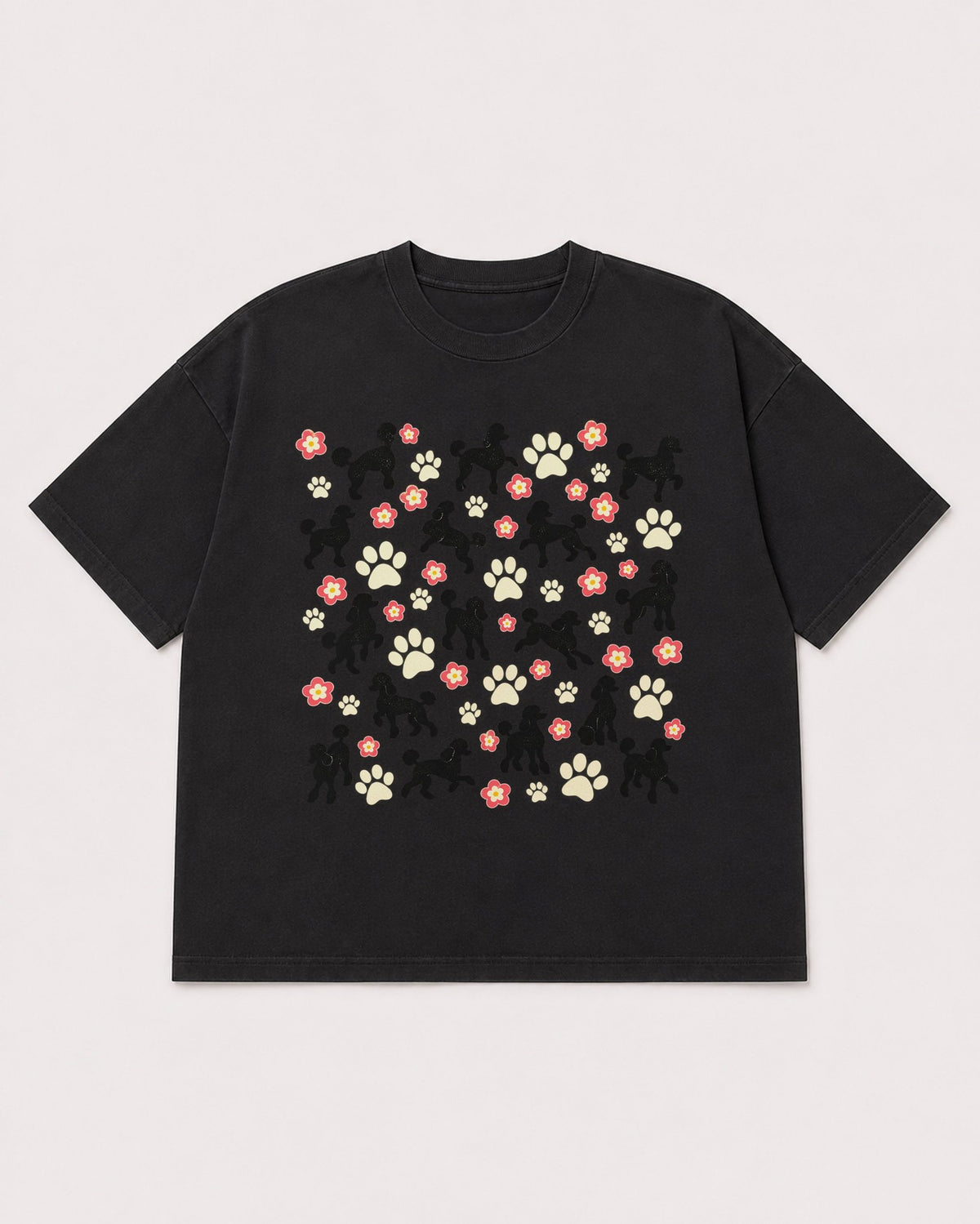 Mockup Boxy Heavyweight Tee Black product