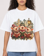Mockup Boxy Heavyweight Tee White female close-up 10