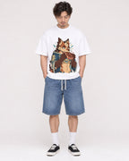 Mockup Boxy Heavyweight Tee White male full-body 03