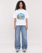Mockup Boxy Heavyweight Tee White female full-body 10