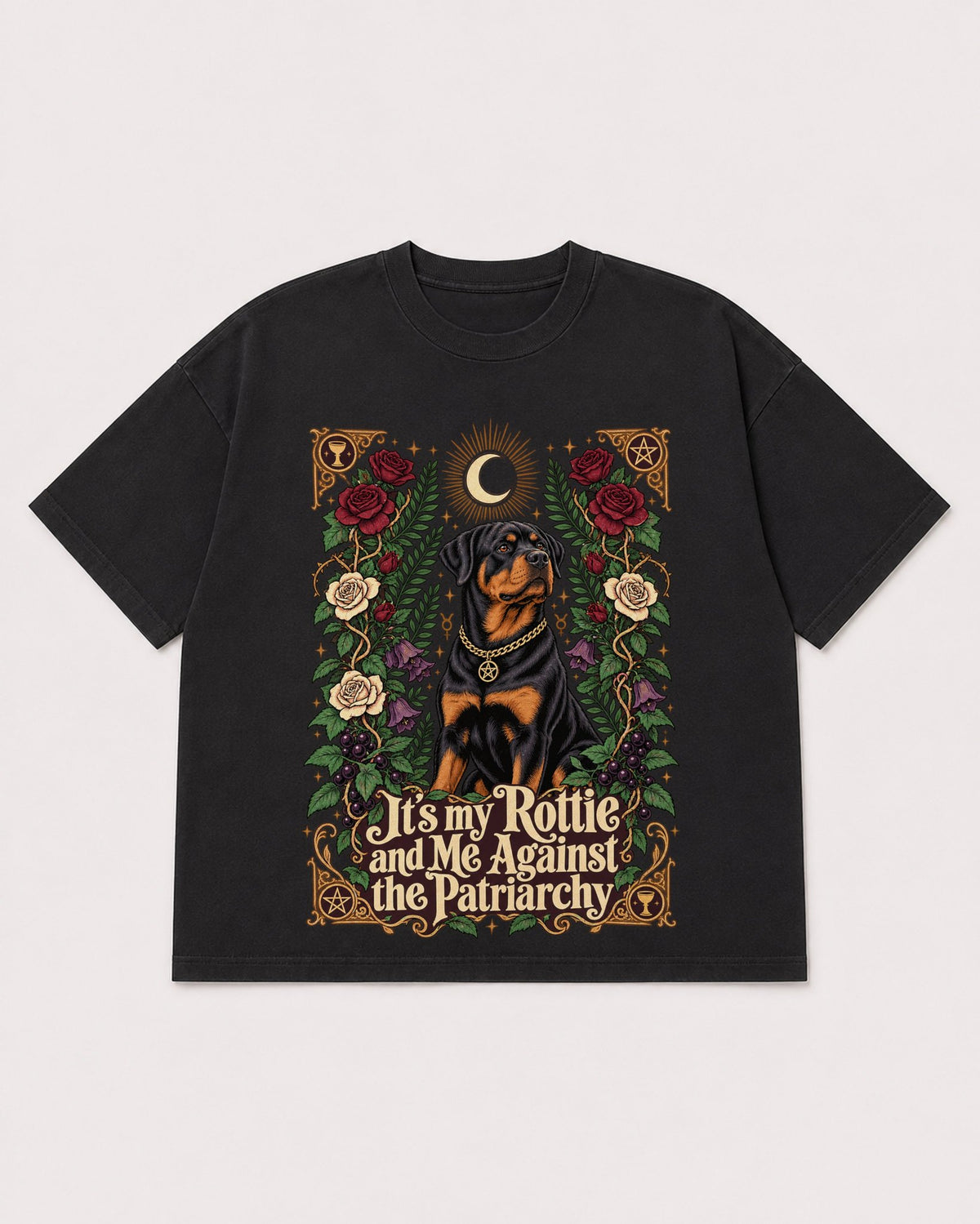 Mockup Boxy Heavyweight Tee Black product