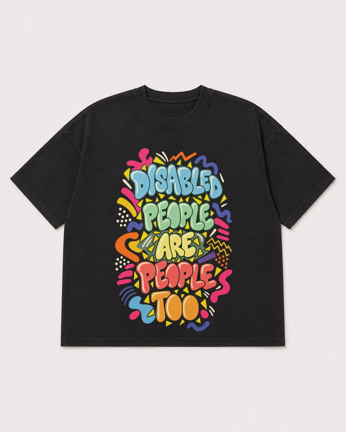 Mockup Boxy Heavyweight Tee Black product