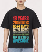 Mockup Boxy Heavyweight Tee Black male close-up 01