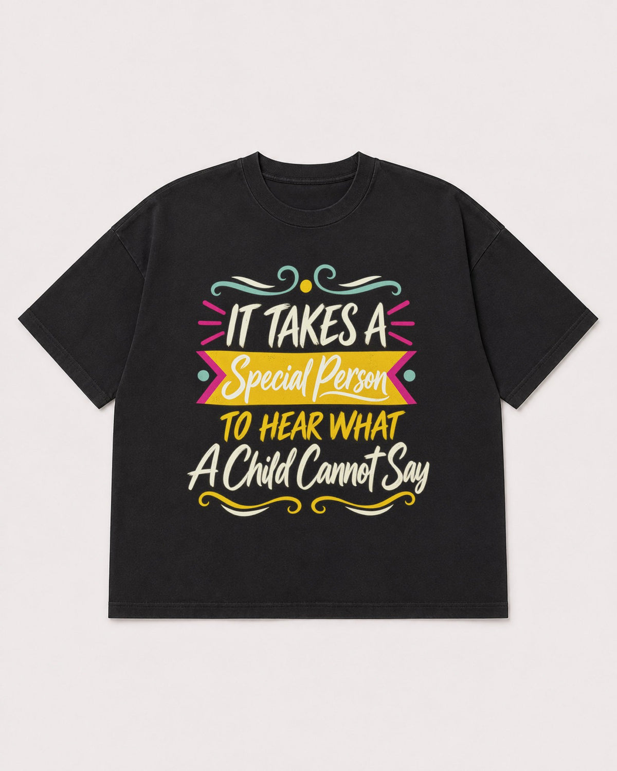 Mockup Boxy Heavyweight Tee Black product