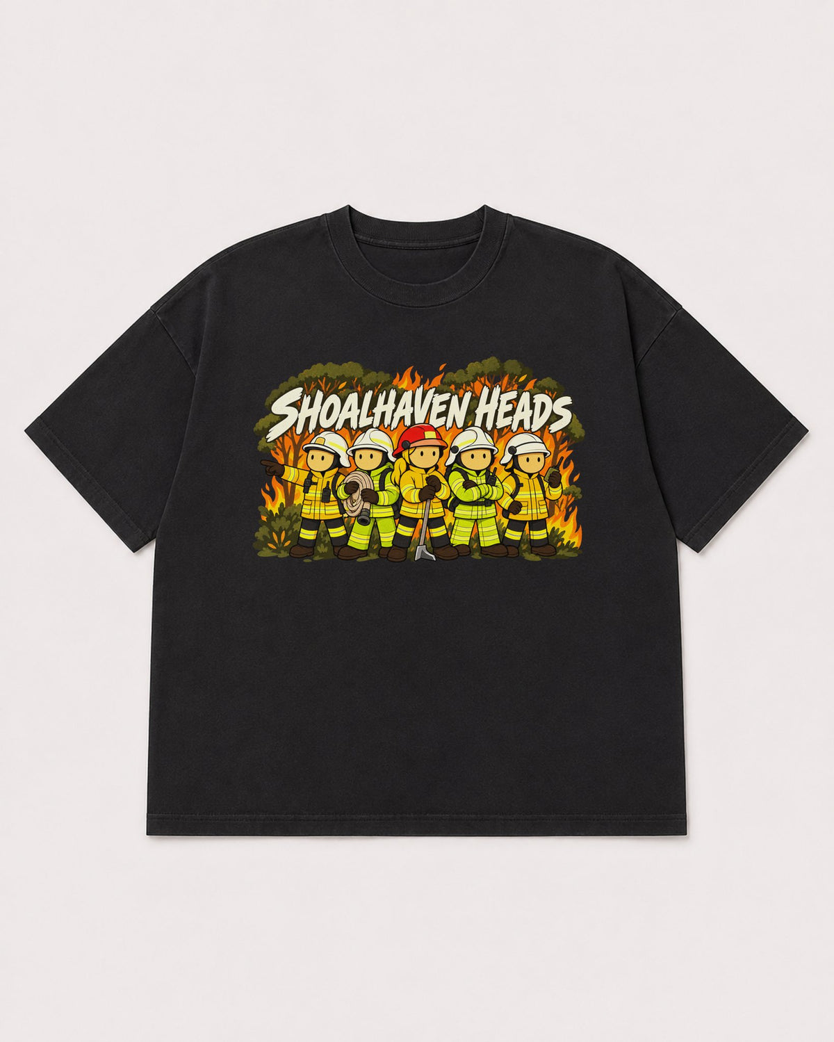 Mockup Boxy Heavyweight Tee Black product