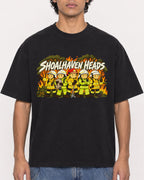 Mockup Boxy Heavyweight Tee Black male close-up 26