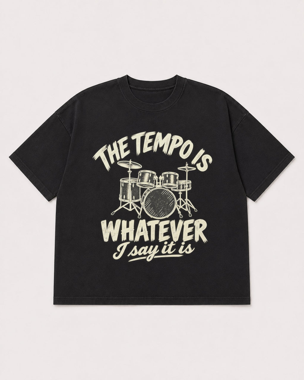 Mockup Boxy Heavyweight Tee Black product
