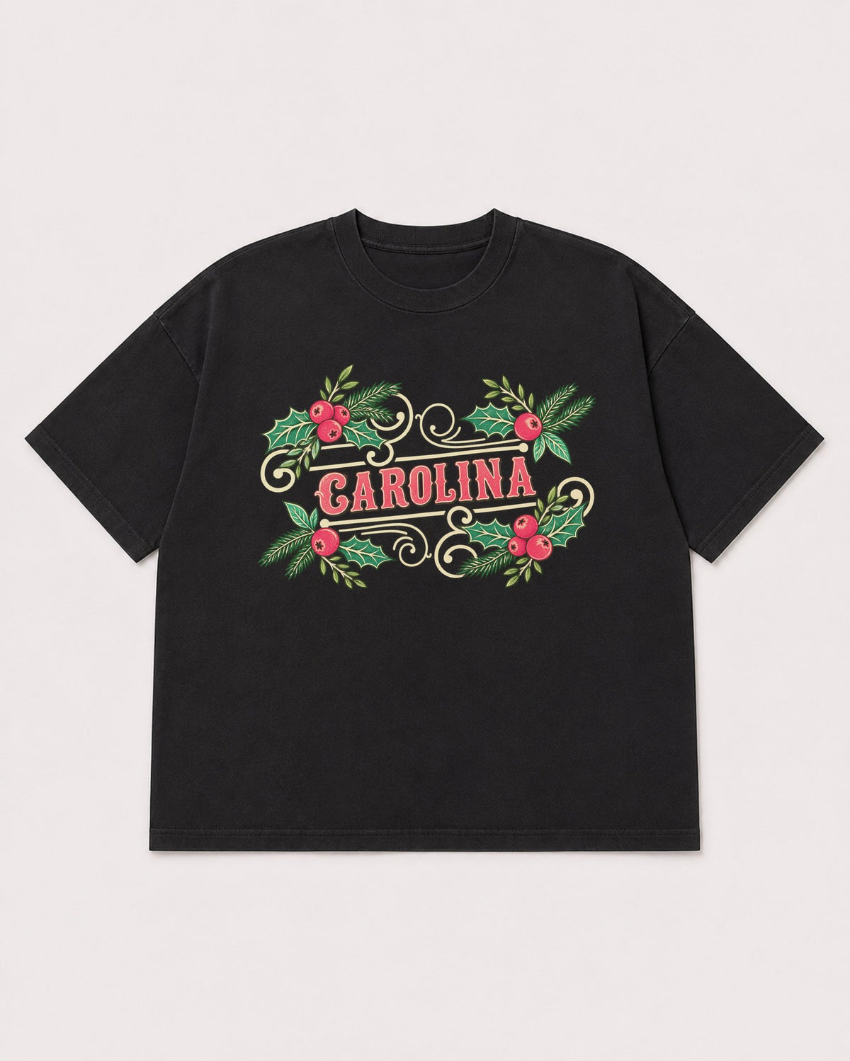 Mockup Boxy Heavyweight Tee Black product