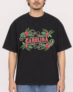 Mockup Boxy Heavyweight Tee Black male close-up 02
