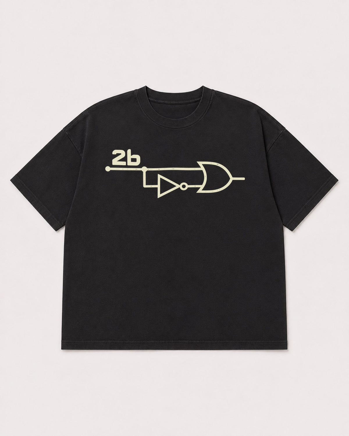 Mockup Boxy Heavyweight Tee Black product