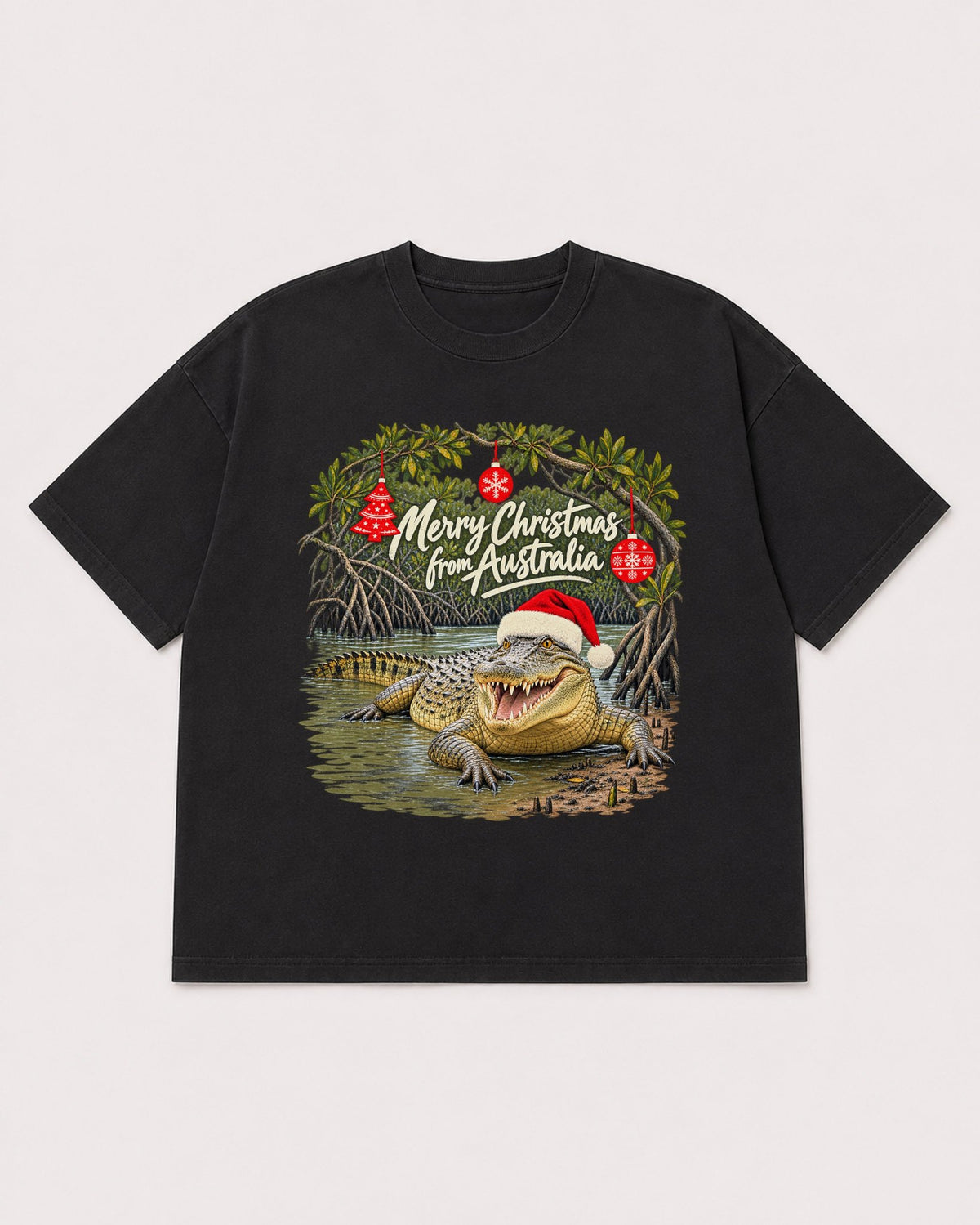 Mockup Boxy Heavyweight Tee Black product